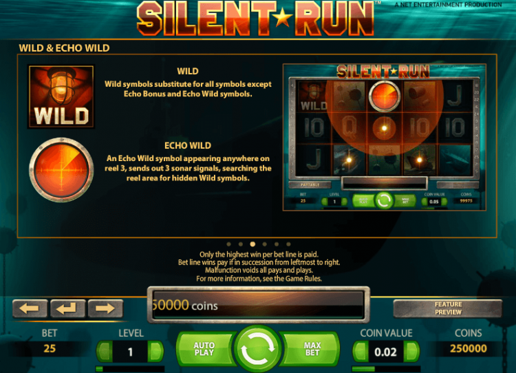 Дикий символ и его роль в игре Silent Run